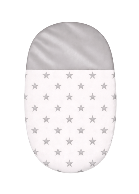 Cozy Silver Star Bassinet Sheet