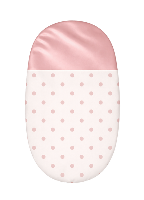 Rose Pink Dot Bassinet Sheet